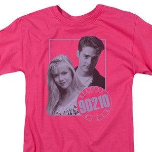 Beverly Hills 90210 Brandon and Kelly Hot Pink Shirts