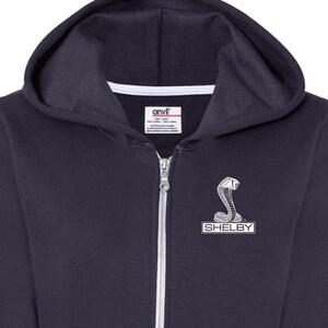 Shelby Cobra Pocket Print Ladies Ford Full Zip Hoodie 18149EL2-PP-71600FL