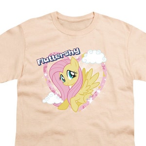 My Little Pony Fluttershy Kid&#39;s Cream T-Shirts