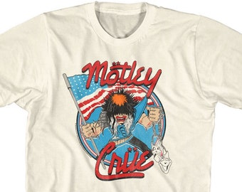 Motley Crue Allister with US Flag Natural Shirts