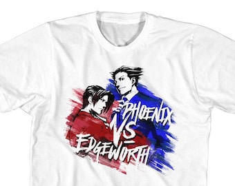 Ace Attorney Phoenix Versus Edgeworth Adult Shirts