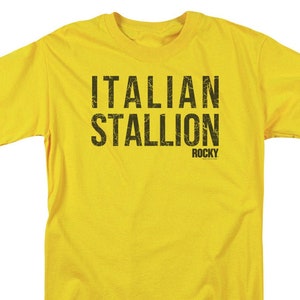Rocky Italian Stallion Yellow Shirts