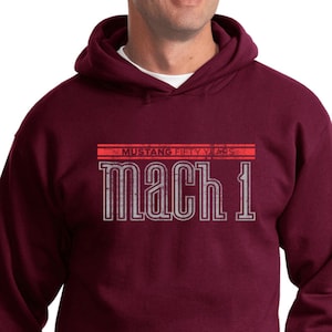 Men&#39;s Ford Hoodie Mustang 50 Years Mach 1 Hoody 19239E2-PC90H