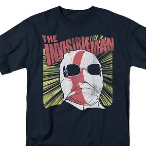 The Invisible Man Vintage Portrait Navy Shirts
