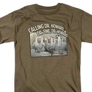 Three Stooges Calling Doctors Safari Shirts
