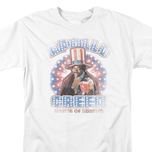 Rocky Apollo Creed American White Shirts