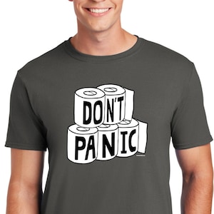 Don't Panic Toilet Paper Soft Style T-Shirt PANIC-64000