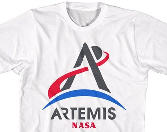 NASA Artemis Program Logo White Shirts