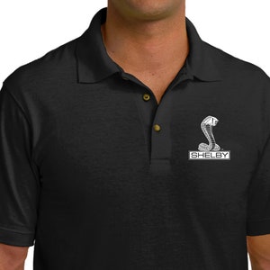 Shelby Cobra Pocket Print Men's Pique Polo Tee T-Shirt 18149EL2-PP-KP150