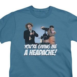 Three Stooges Give Me a Headache Kid&#39;s Slate T-Shirts