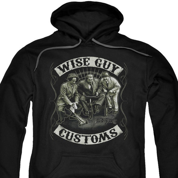 Three Stooges Wise Guy Customs Black Shirts