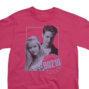 Beverly Hills 90210 Brandon and Kelly Kid&#39;s Hot Pink T-Shirts