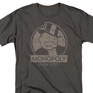 Monopoly 85th Anniversary Wink Charcoal Shirts