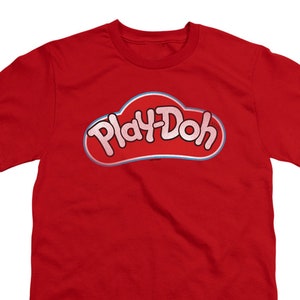 Play Doh Vintage Logo Kid&#39;s Red T-Shirts