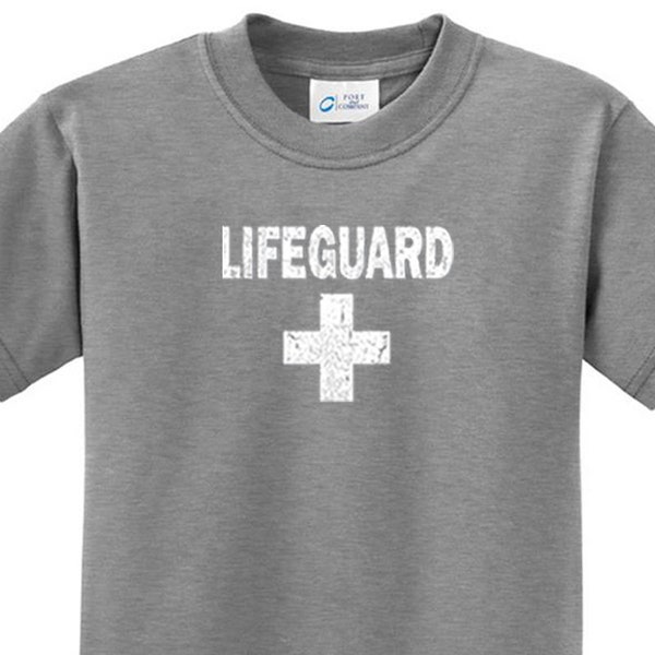 Distressed Lifeguard Kid's Tee T-Shirt DISTRESSEDLIFEGUARD-PC61Y