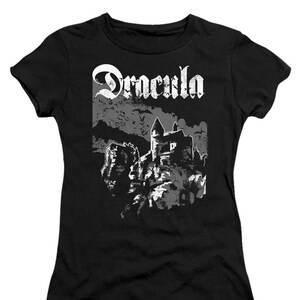 Dracula Castle Juniors and Women Black T-Shirts
