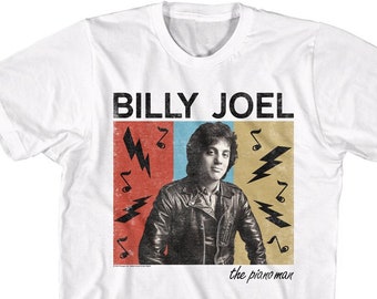 Billy Joel Piano Man T-shirt: Vintage Keyboard Rock 'n Roll Music