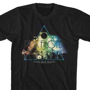 Pink Floyd The Dark Side of The Moon Concert Prism Black Shirts