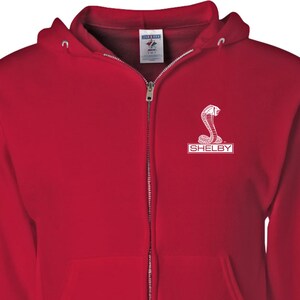 Shelby Cobra Pocket Print Adult Unisex Full Zip Hoodie 18149EL2-PP-993