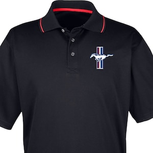 Legend Lives Crest Pocket Print Men&#39;s Ford Cool & Dry Two Tone Polo Shirt 18146E9-PP-8406