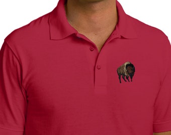 Buy Cool Shirts Palm Tree Patch Pocket Print Pique Polo