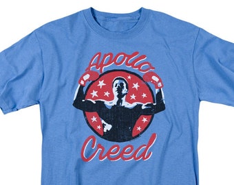 Rocky Apollo Creed Star Carolina Blue Shirts