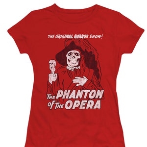 The Phantom of the Opera Original Horror Juniors and Women Red T-Shirts