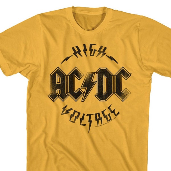 AC/DC High Voltage Gold Shirts