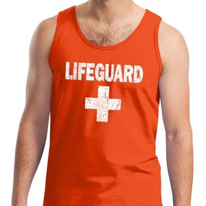 Men's Distressed Lifeguard Tank Top DISTRESSEDLIFEGUARD-2200 - Etsy