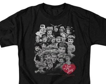 I Love Lucy 60 años de diversión Camisas negras