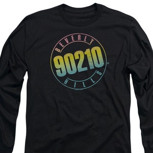 Beverly Hills 90210 Logo Black Shirts