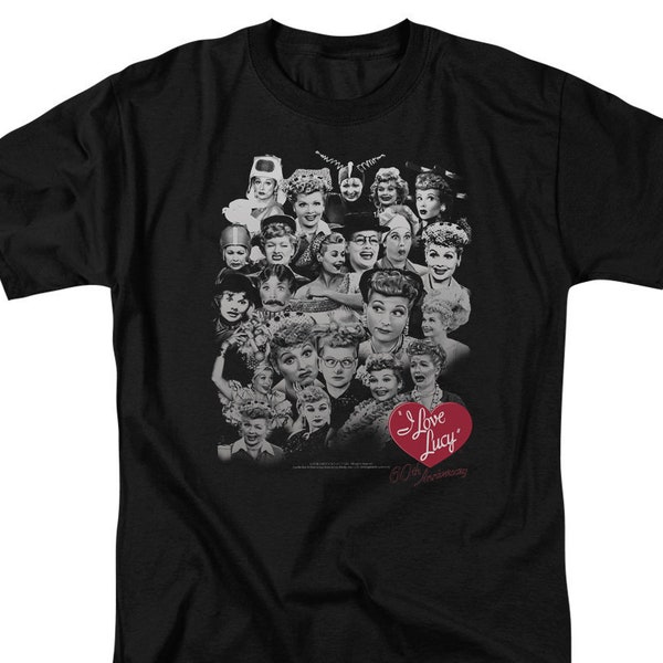 I Love Lucy 60 Years of Fun Black Shirts