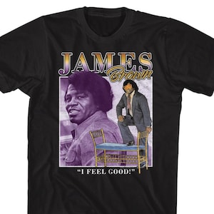 James Brown I Feel Good Black Shirts
