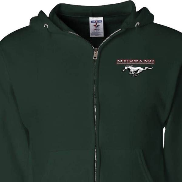 Ford Mustang Pocket Print Full Zip Hoodie 21286D1-PP-993