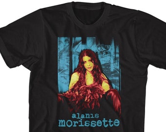 Alanis Morissette Tricolor Black Shirts