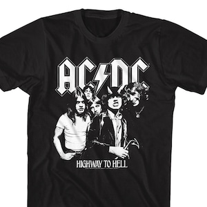 AC/DC Highway to Hell Photo Black Shirts