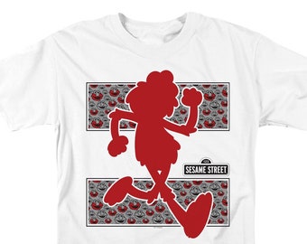 Sesame Street Elmo Runs White Shirts