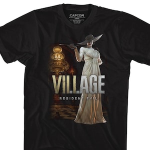 Resident Evil Village Lady Dimitrescu at Home Black Shirts