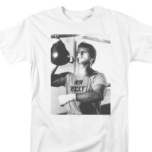 Rocky Training Portrait White Shirts