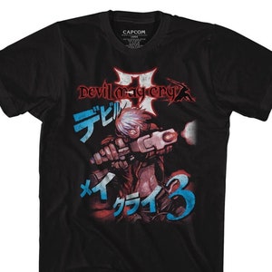 Devil May Cry Text Logo Black Shirts