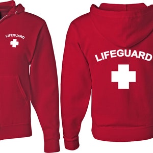 tie dye lifeguard hoodie