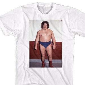 Andre The Giant Striking Pose White Shirts