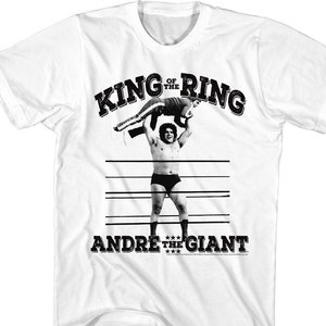 Andre The Giant King of the Ring White Shirts