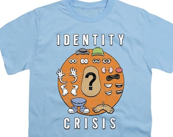 Mr Potato Head Identity Crisis Kid's Light Blue T-Shirts