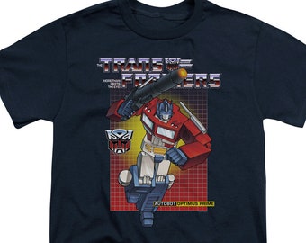 Transformers Optimus Prime Kid's Navy T-Shirts