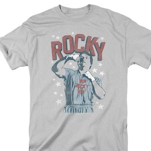 Rocky In Training Silver Shirts