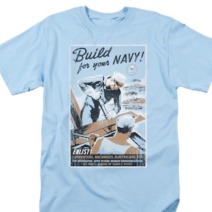 U.S. Navy Built For Your Navy Light Blue Shirts
