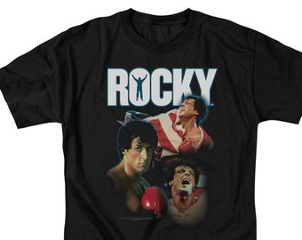 Rocky Italian Stallion Faded Logo Black Shirts - Etsy