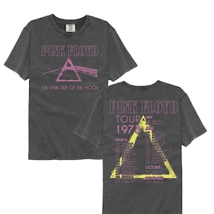Pink Floyd The Dark Side of The Moon 1973 Tour Charcoal Grey Shirt
