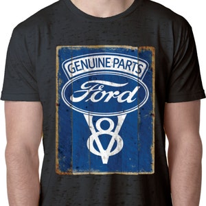 Ford V8 Genuine Ford Parts Burnout T-Shirt 19684D2-NL6110